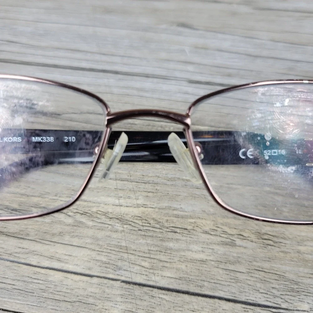 Michael Kors Eyeglass Frames MK338 210 Brown Burgundy Rectangle Womens 52-16-135